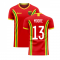 Wales 2024-2025 Home Concept Football Kit (Libero) (MOORE 13)