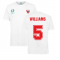 Wales 2021 Polyester T-Shirt (White) (WILLIAMS 5)