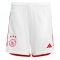 2023-2024 Ajax Home Shorts (White) - Kids