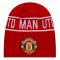 Man Utd Cuff Knit Hat Skull Beanie (Red)