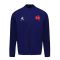 2023-2024 France Rugby Zipped Sweatshirt (Blue)