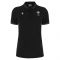 2024-2025 Wales Rugby Travel Polo Shirt (Black) - Womens