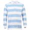 TOFFS Classic Retro Sky/white Stripe Long Sleeve Shirt