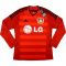 2014-15 Bayer Leverkusen Adidas Home Authentic Long Sleeve Football Shirt