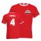 Virgil Van Dijk Liverpool Ringer Tee (red)