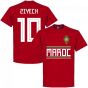 Morocco Ziyech 10 Team T-Shirt - Red