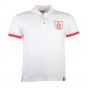 Bournemouth Retro White Polo Shirt