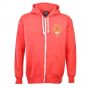 Manchester Reds 1970s Style Retro Zipped Hoodie