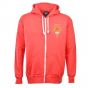 Manchester Reds 1970s Style Retro Zipped Hoodie