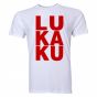 Romelu Lukaku Man Utd T-Shirt (White/Red)