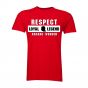 Arsene Wenger Respect T-Shirt (Red)
