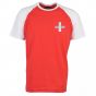 Switzerland 2018 Raglan Retro Football Shirt