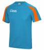 Airo Sportswear Contrast Training Tee (Sky Blue-Orange)