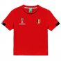 Belgium FIFA World Cup 2018 Poly T Shirt (Red) - Kids