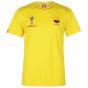 Colombia FIFA World Cup 2018 Poly T Shirt Mens (Yellow)