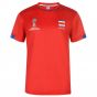 Costa Rica FIFA World Cup Russia 2018 Poly T Shirt Mens (Red)