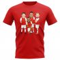 Arsenal Players Illustration T-Shirt (Red)