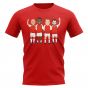 Arsenal Invincibles Players Illustration T-Shirt (Red)