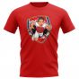 Lucas Torreira Arsenal Superhero T-Shirt (Red)