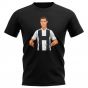 Cristiano Ronaldo Juventus Gunnerballz T-Shirt (Black)