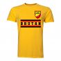 Bhutan Core Football Country T-Shirt (Yellow)