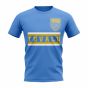 Tuvalu Core Football Country T-Shirt (Sky)