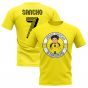 Jadon Sancho Borussia Dortmund Illustration T-Shirt (Yellow)