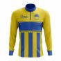 Ukraine Concept Football Half Zip Midlayer Top (Yellow-Blue)