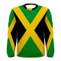 Jamaica Flag Long Sleeve Sublimated Sports Jersey