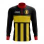 Belgium Concept Football Half Zip Midlayer Top (Black-Yellow)