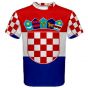 Croatia Flag Sublimated Sports Jersey (Kids)
