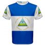 Nicaragua Flag Sublimated Sports Jersey (Kids)