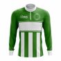 Libya Concept Football Half Zip Midlayer Top (Green-White)