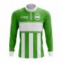 Uzbekistan Concept Football Half Zip Midlayer Top (Green-White)