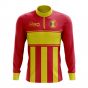 Andorra Concept Football Half Zip Midlayer Top (Red-Yellow)