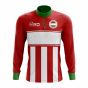 Hungary Concept Football Half Zip Midlayer Top (Red-White)
