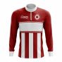 Japan Concept Football Half Zip Midlayer Top (Red-White)