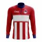 Serbia Concept Football Half Zip Midlayer Top (Red-White)