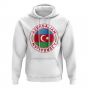 Azerbaijan Football Badge Hoodie (White)