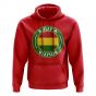 Bolivia Football Badge Hoodie (Red)