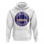 Cape Verde Football Badge Hoodie (White)