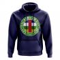 Central African Republic Football Badge Hoodie (Navy)