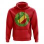 Congo Republic Football Badge Hoodie (Red)