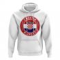 Croatia Football Badge Hoodie (White)
