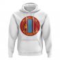 Mongolia Football Badge Hoodie (White)