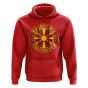 Macedonia Football Badge Hoodie (Red)