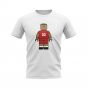 John Barnes Liverpool Brick Footballer T-Shirt (White)