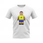 Neymar Jr Brazil Brick Footballer T-Shirt (White)