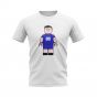 Gianfranco Zola Chelsea Brick Footballer T-Shirt (White)