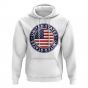 Usa Football Badge Hoodie (White)